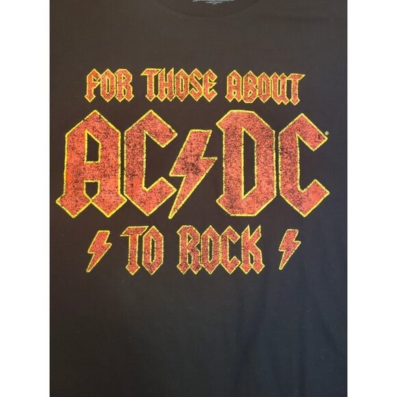 AC/DC Tshirt Men's Sz XL 'For Those About To‎ Rock' Officially Licensed B… - Picture 2 of 5